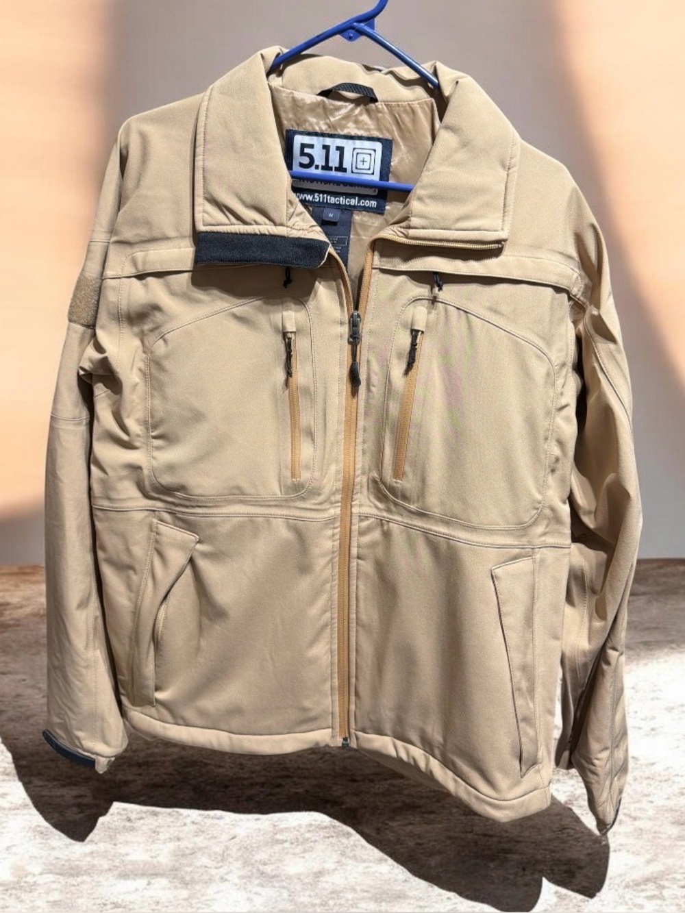 5.11 Tactical Sabre 2.0 Waterproof Softshell Jacket Coyote Tan Khaki Men's M